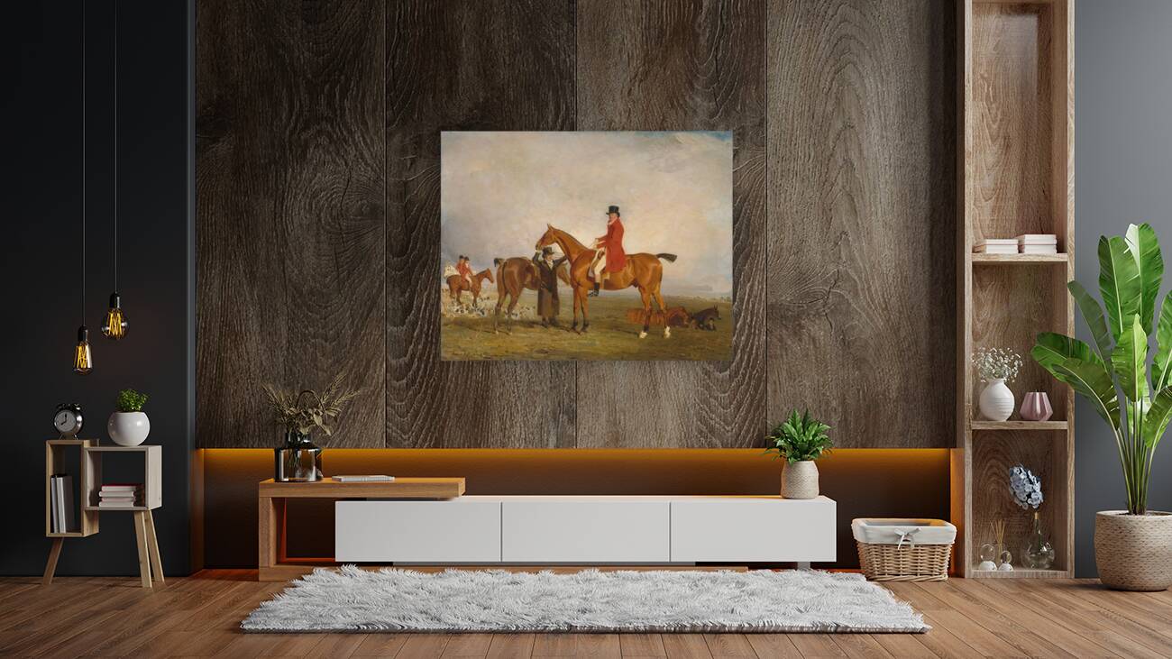 George. Marquess Of Huntly [Later 5th Duke Of Gordon]. On Tiny [1806–1807] by Benjamin Marshall [1768–1835] Reproduction