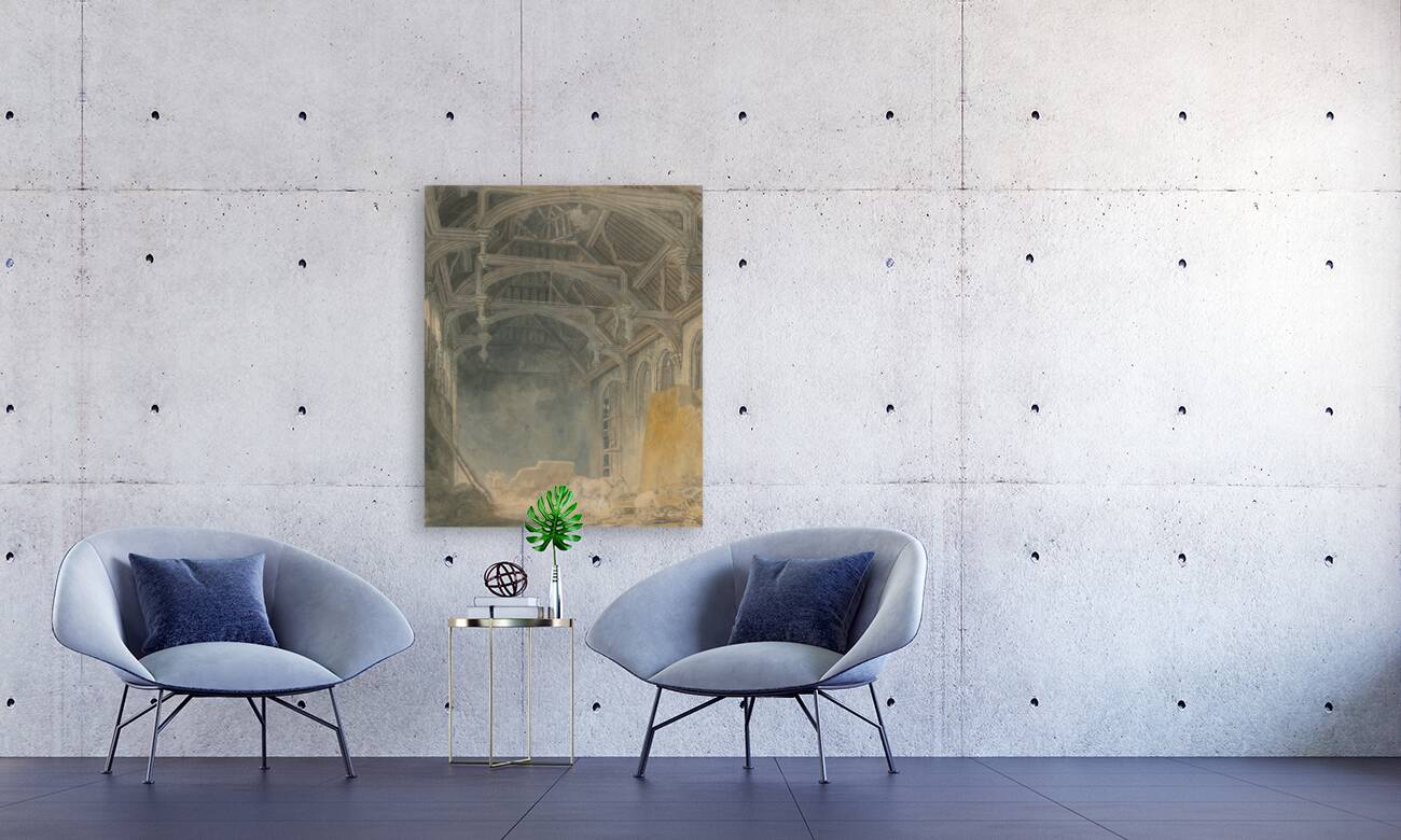 Interior of St. John’s Palace. Eltham [ca. 1793] by Joseph Mallord William Turner [1775–1851] Reproduction