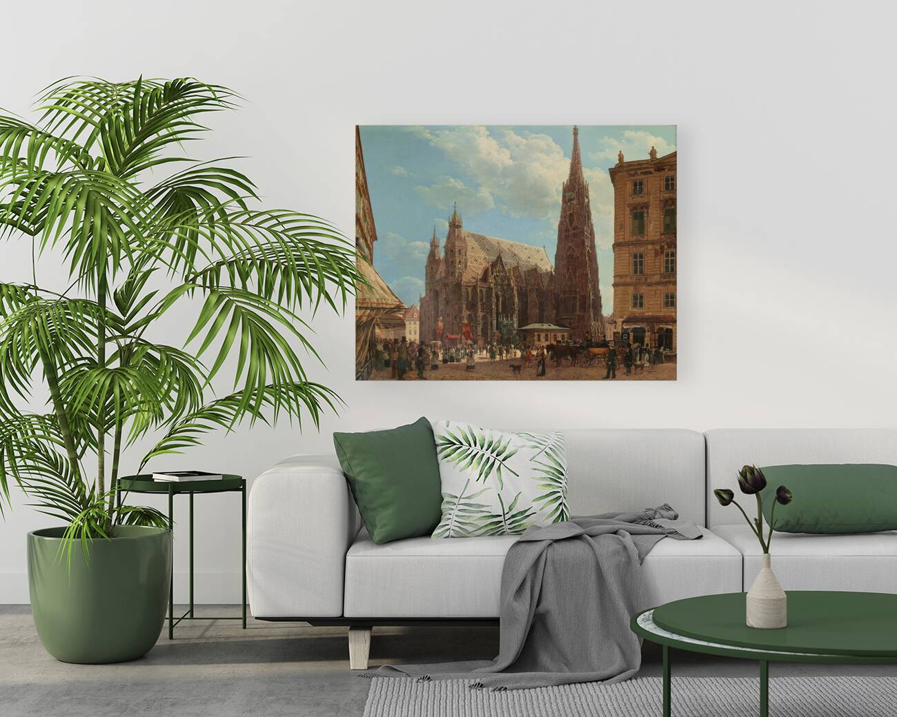 Der Stephansdom in Wien [1832] by Rudolf von Alt [1812–1905] Reproduction