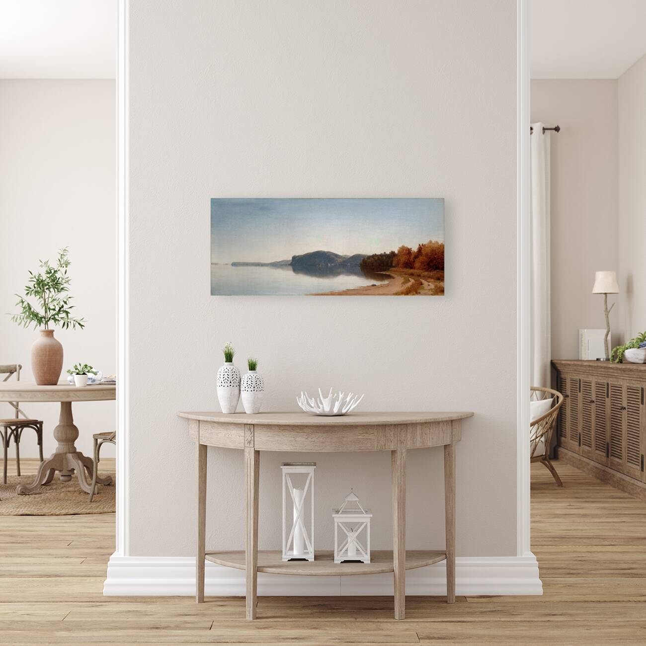 Hook Mountain. Near Nyack. On the Hudson [1866] by Sanford Robinson Gifford [1823–1880] Reproduction