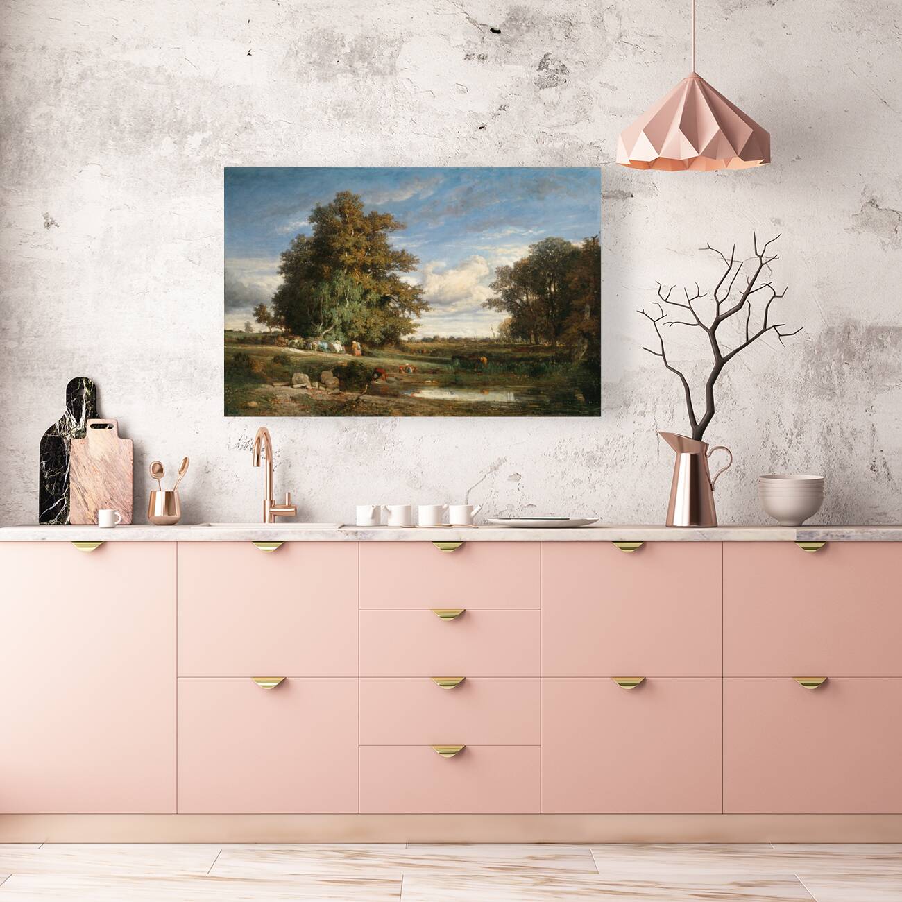 The Marsh [1840] by Constant Troyon [1810–1865] Reproduction