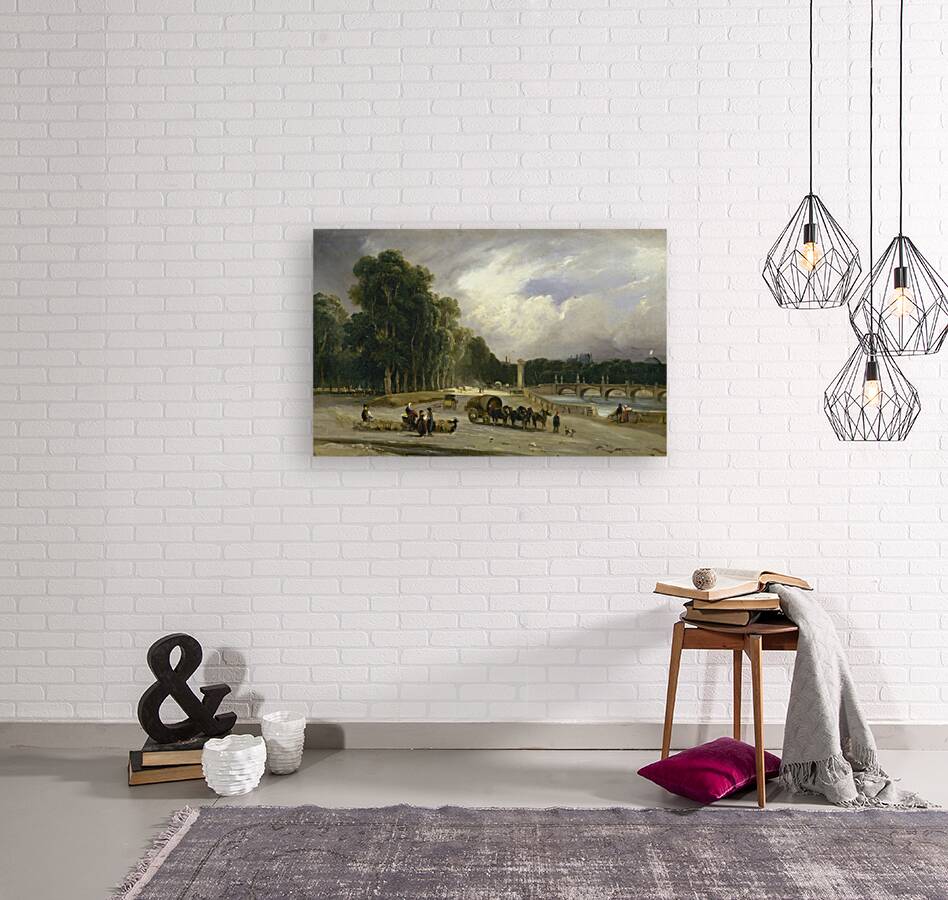 Le Cours–la–Reine [1828] by Théodore Gudin [1802–1880] Reproduction