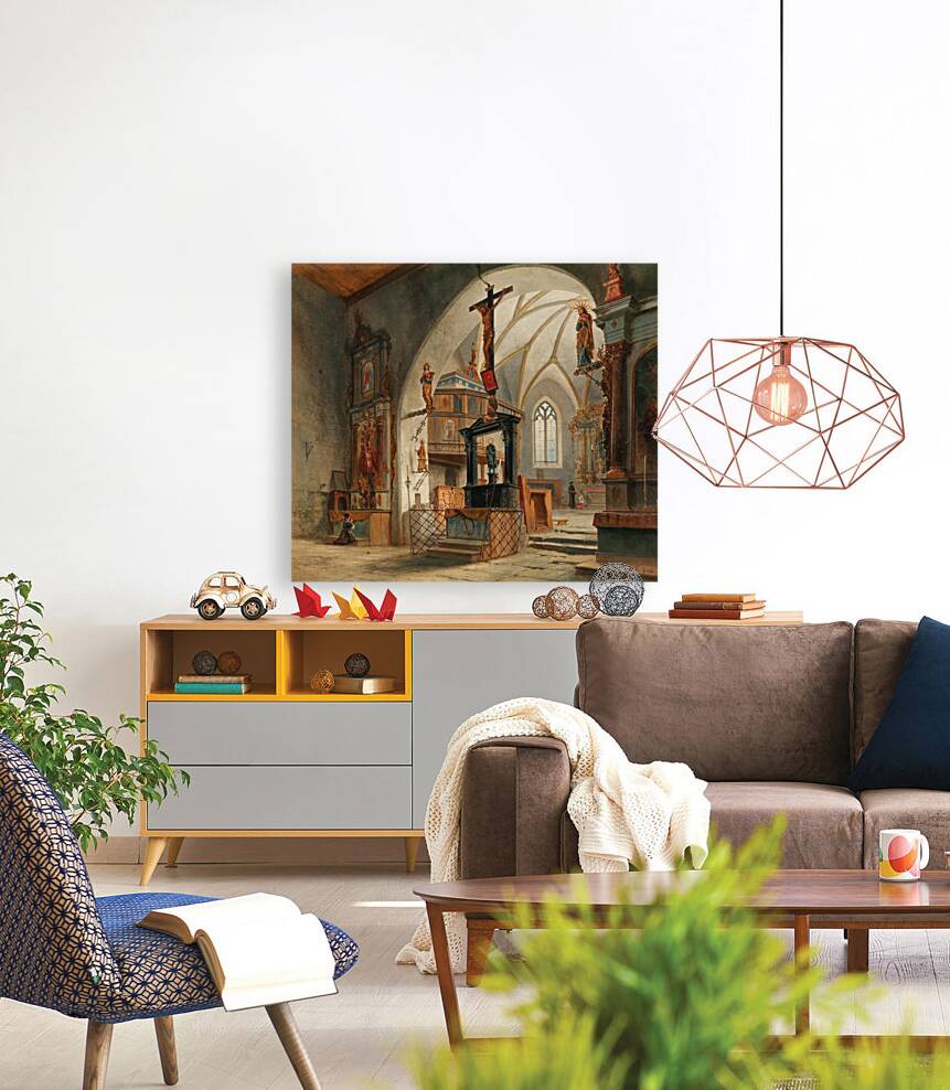 Justuskirche in Flums by Carl Georg Anton Graeb [1816–1884] Reproduction