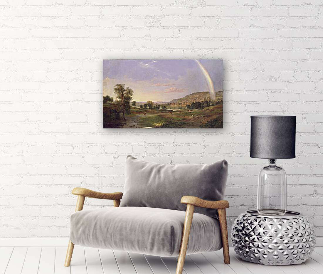 Landscape with Rainbow [1859] by Robert S. Duncanson [1821–1872] Reproduction