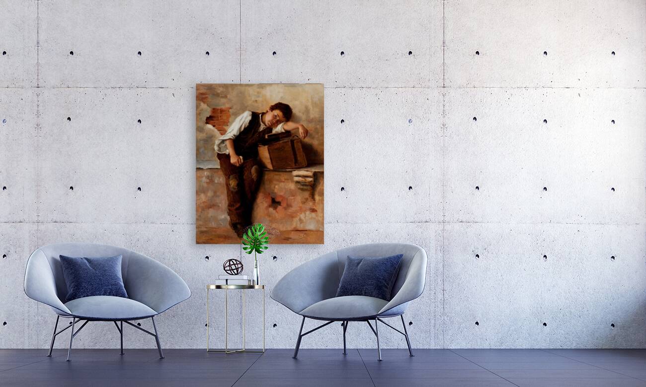 Homesick for Naples by Berthe Worms [1868–1937] Reproduction