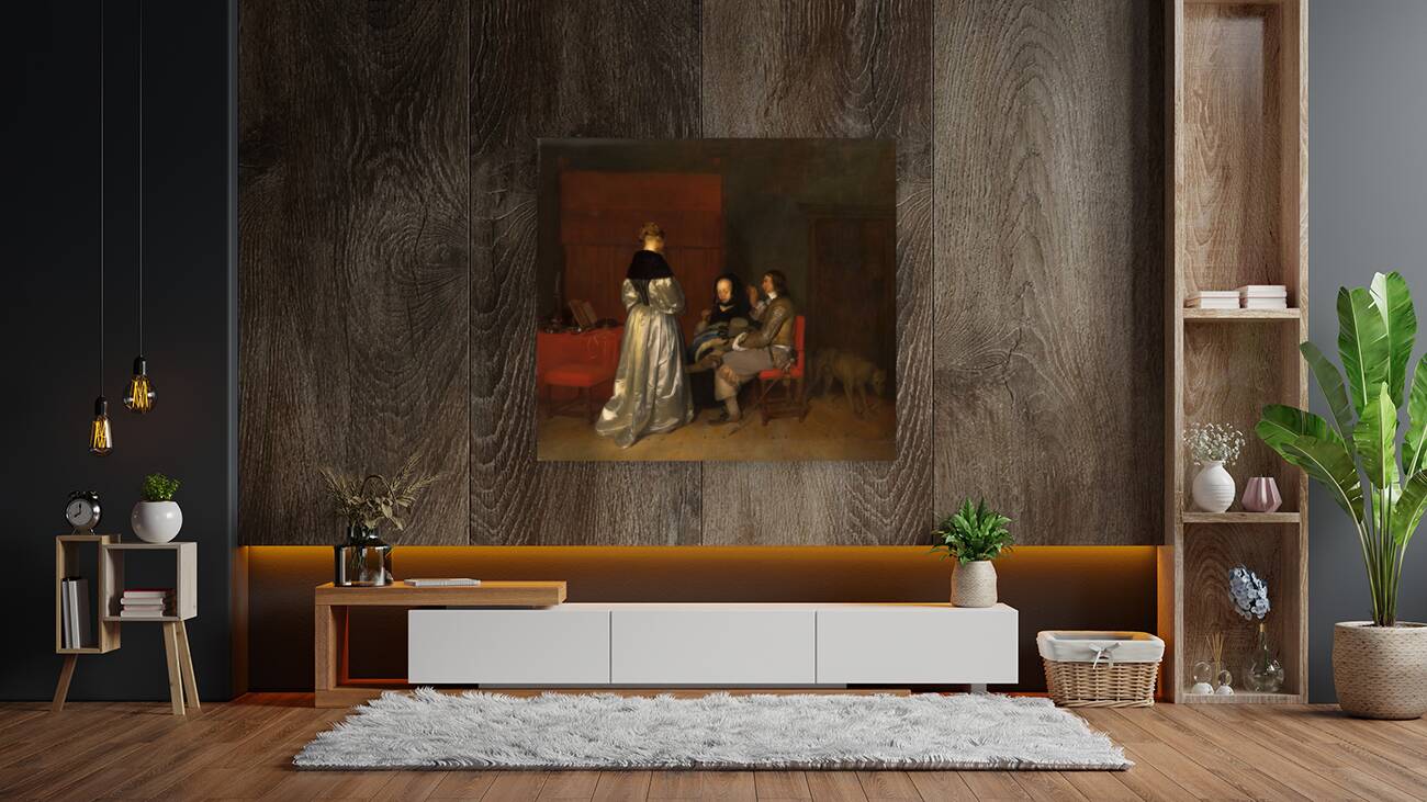 De vaderlijke vermaning [1824–1850] by Charles van Beveren [1809–1850] Reproduction