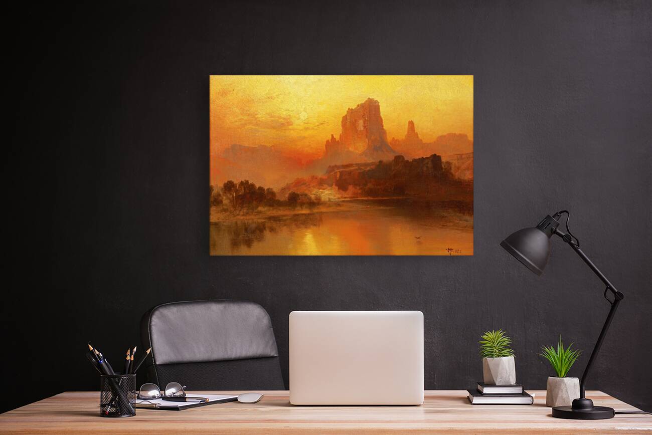 The Golden Hour [1875] by Thomas Moran [1837–1926] Reproduction