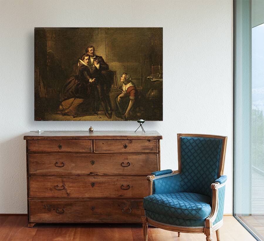 Hugo de Groot escapes in a bookcase from Loevestein Castle. Anno 1621 [1837–1897] by Johannes Hinderikus Egenberger [1822–1897] Reproduction