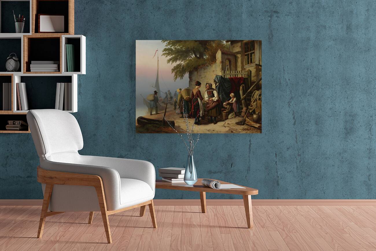 The Fortune Teller [1843] by Christian Grothe [–1849] Reproduction