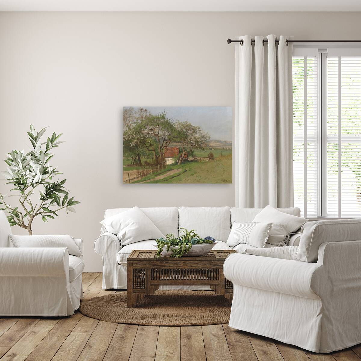 Frühlinglandschaft by Otto Strützel [1855–1930] Reproduction