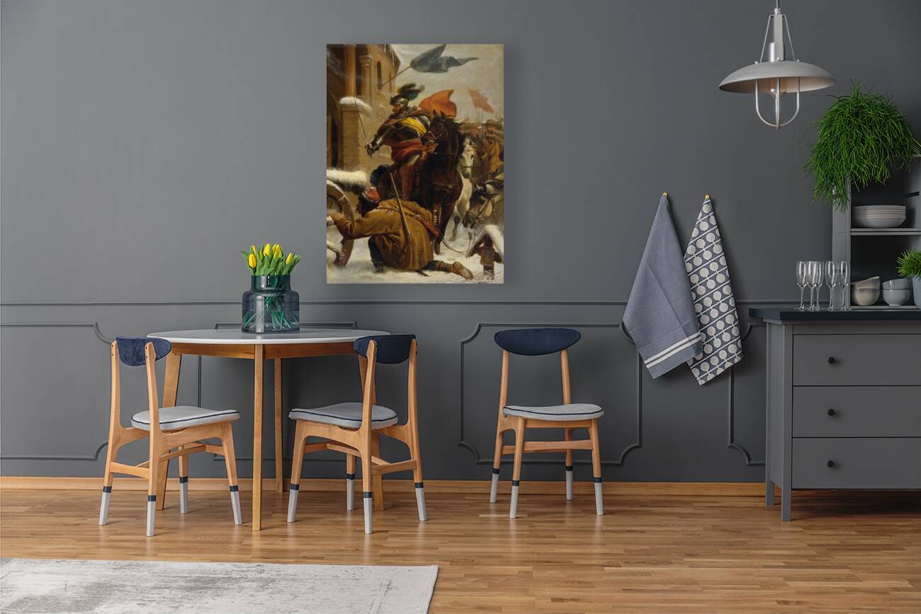 Johann de Werth’s Überfall bei Tuttlingen 1643 [1866] by Karl von Blaas [1815–1894] Reproduction