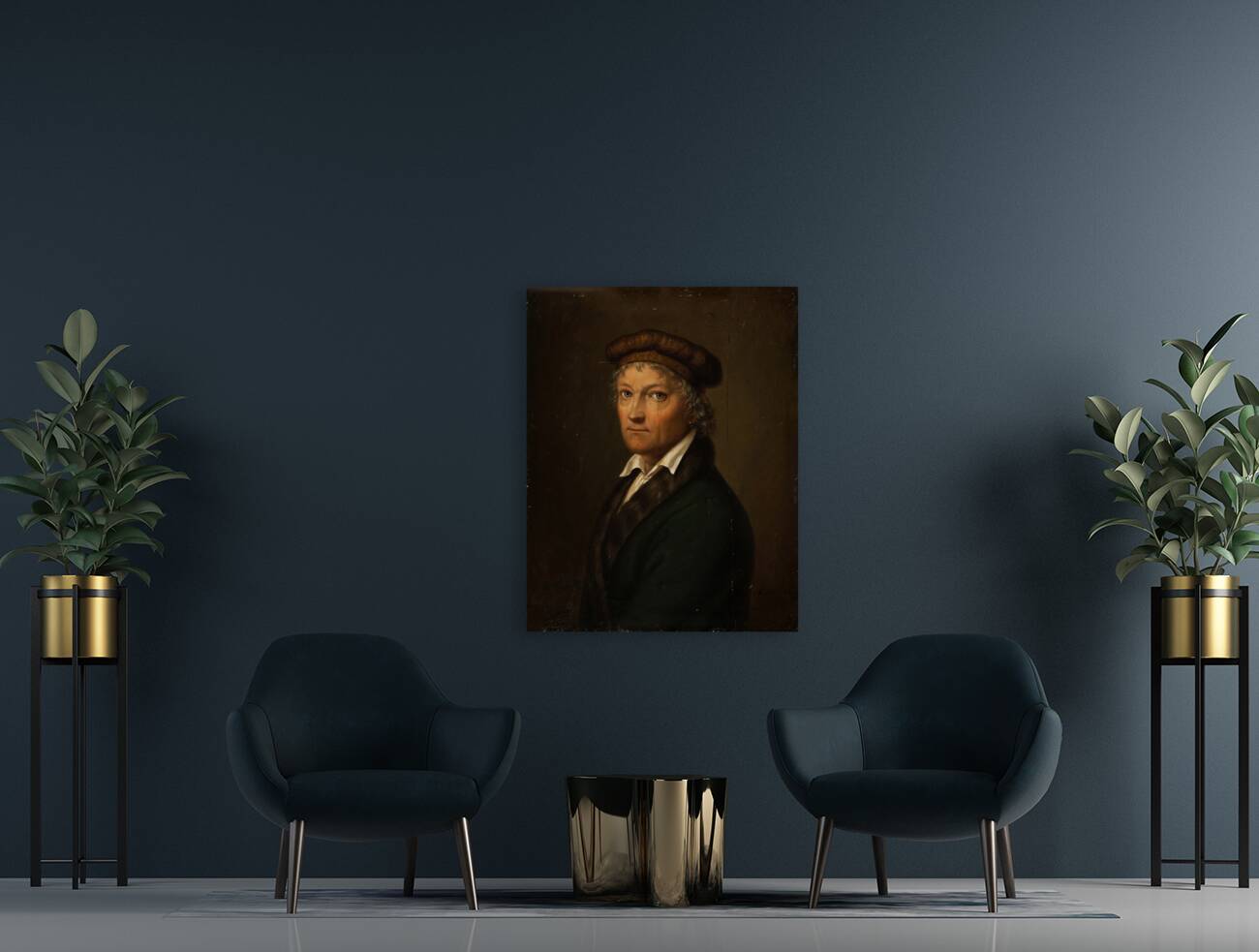 Portrait Of Thorvaldsen [1834] by Bernhard Von Guérard [1771–1836] Reproduction