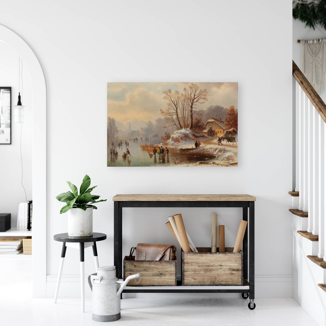 Scene near Uffing on the Staffelsee by Anton Doll [1826–1887] Reproduction