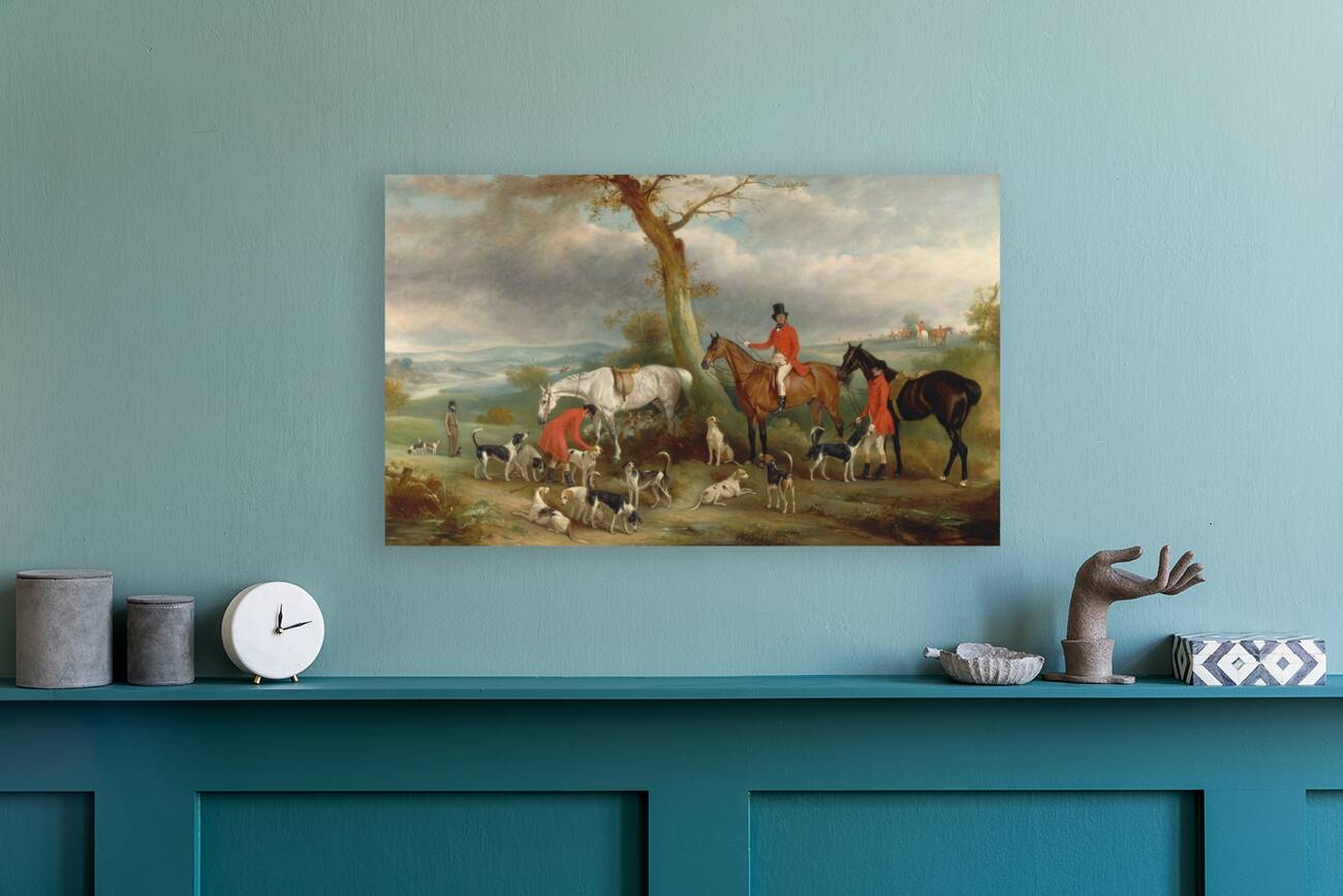 Thomas Wilkinson. M.F.H.. With the Hurworth Foxhounds [1846] by John Ferneley [1782–1860] Reproduction