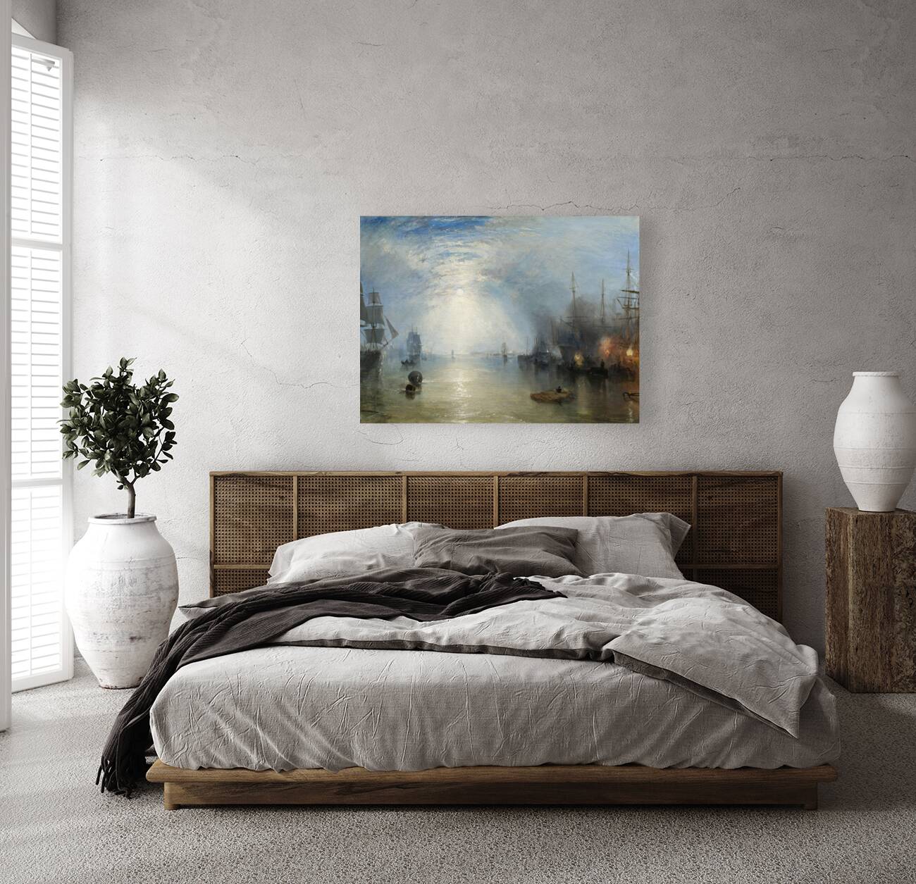 Keelmen Heaving in Coals by Moonlight [1835] by Joseph Mallord William Turner [1775–1851] Reproduction