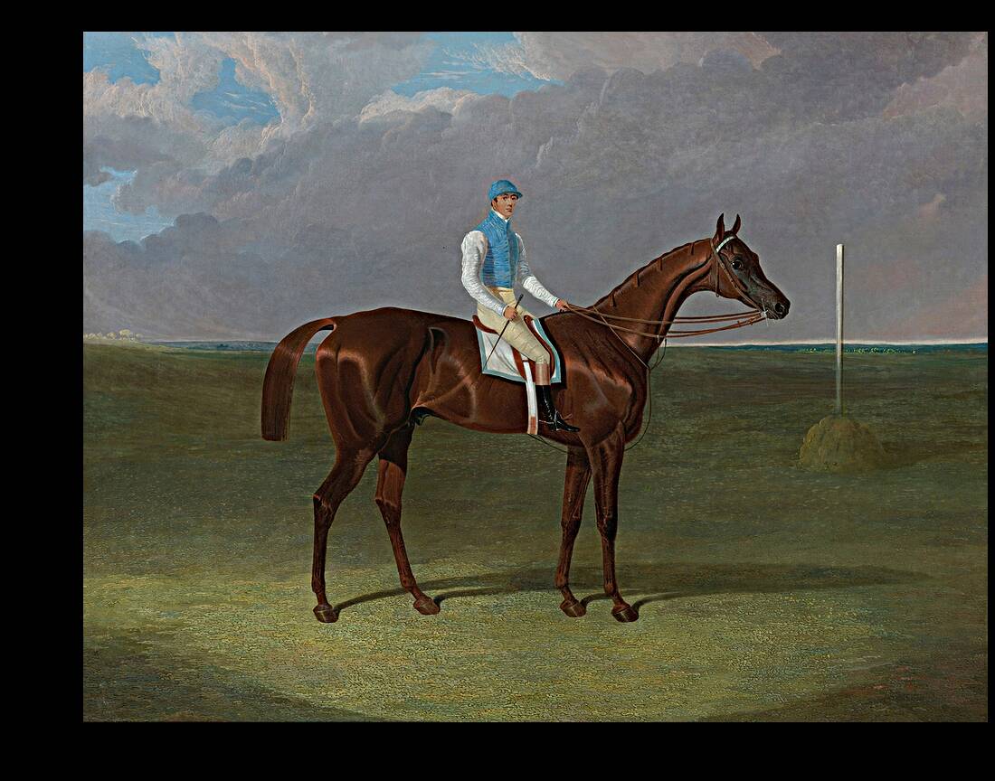 Mr. Ridsdale And Mr. Gully’s St. Giles With William Scott Up [1832] by John Frederick Herring Snr. [1795–1865] Reproduction