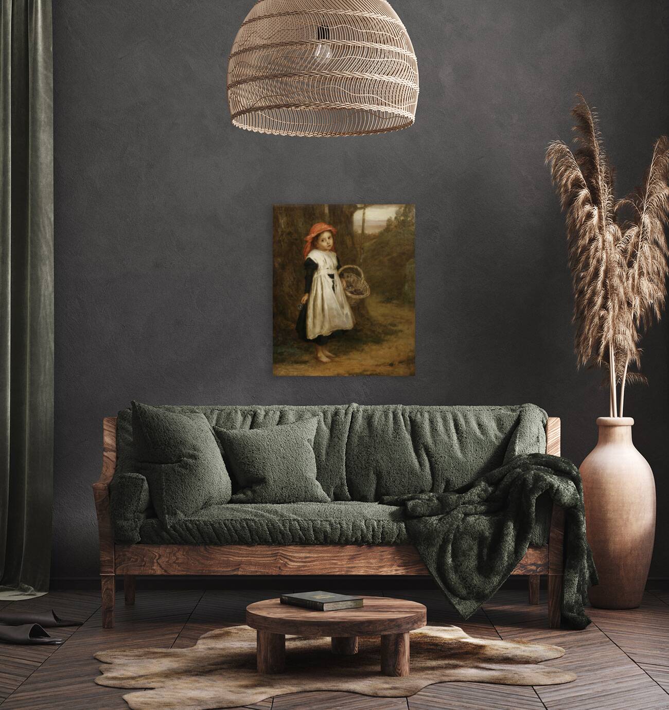 A Little Violet Seller [1877] by Augustus Edwin Mulready [1844–1904] Reproduction