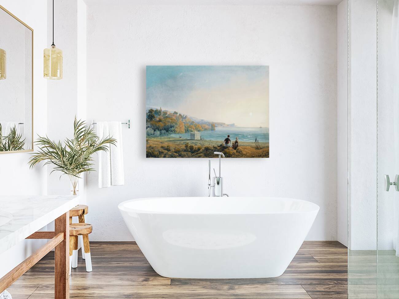 Seven Views Of Miskhor In The Crimea Vii [1841–1842] by Carlo Bossoli [1815–1884] Reproduction