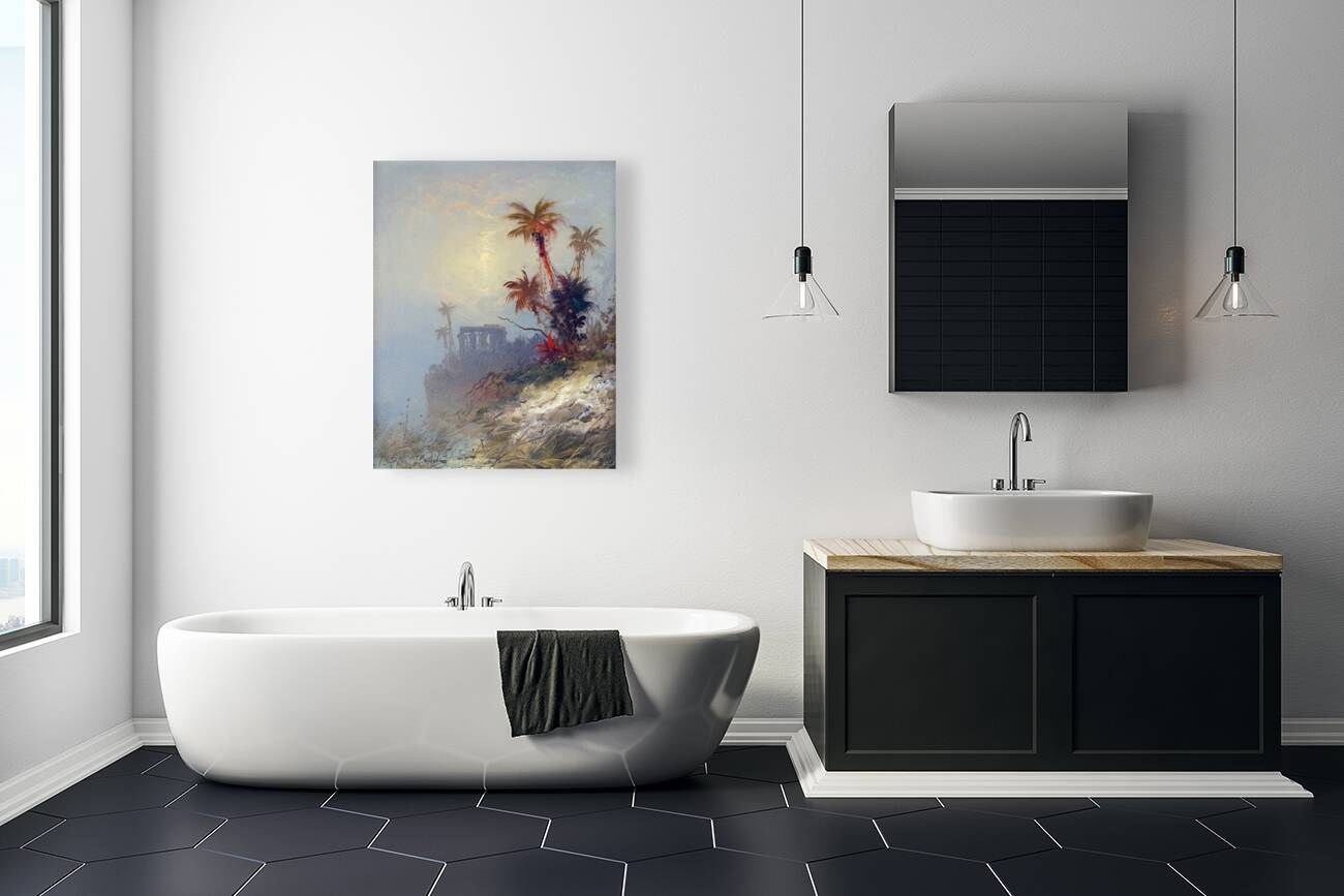 Egyptian Landscape by Charles Morgan McIlhenney [1858–1904] Reproduction