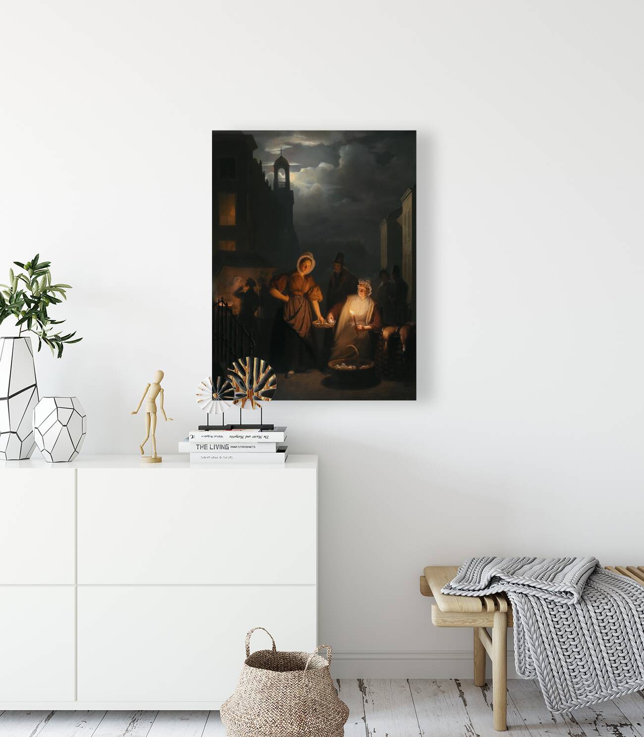 Night market in Rotterdam by Petrus van Schendel [1806–1870] Reproduction