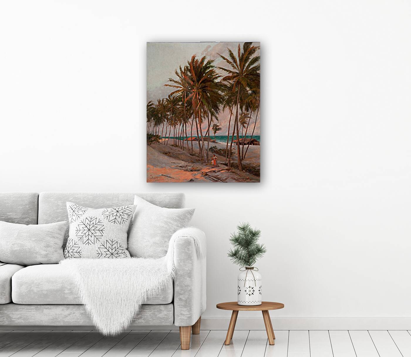 Beach in Fortaleza by Aurélio Figueiredo [1854 — 1916] Reproduction