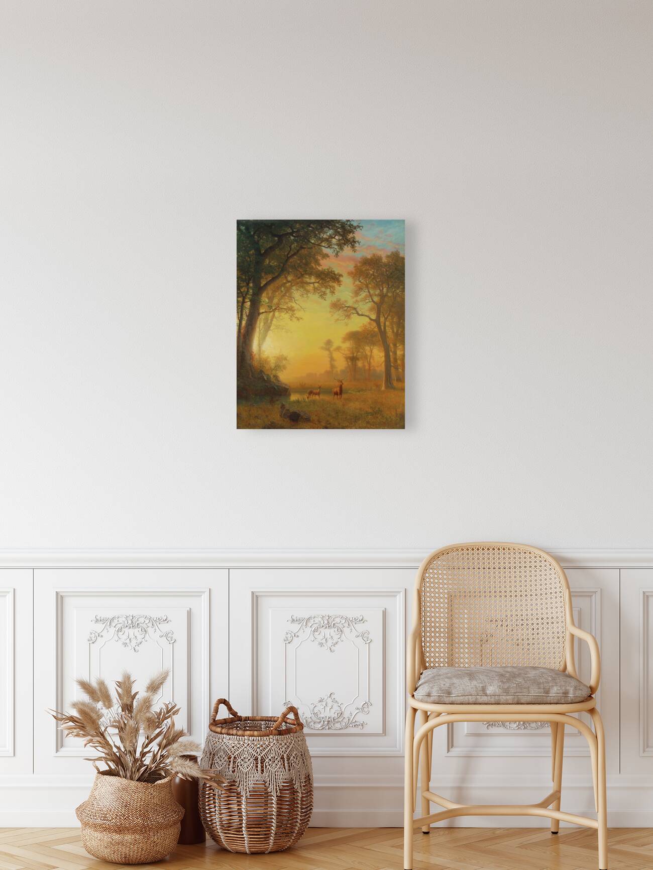 Light In The Forest by Albert Bierstadt [1830–1902] Reproduction