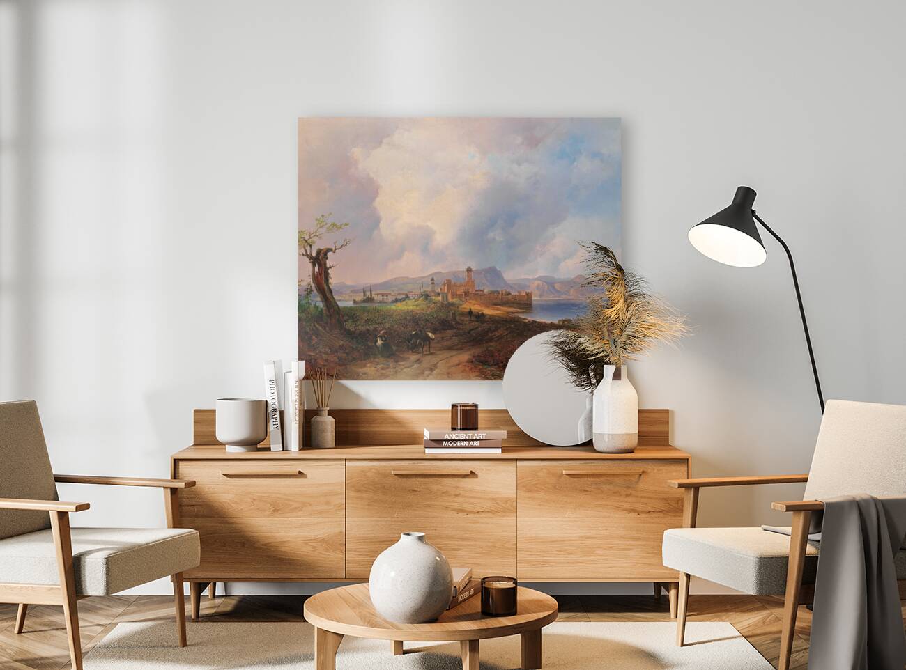 Sirmione by Anton Hansch [1813–1876] Reproduction