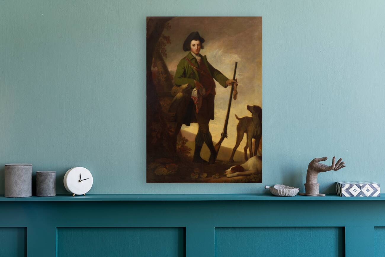 The young sportsman [1766] by Robert Pine [1730–1788] Reproduction