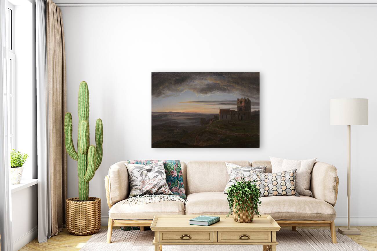 The ruined Church at Avaldsnes at Karmøy [1820] by Johan Christian Dahl [1788–1857] Reproduction