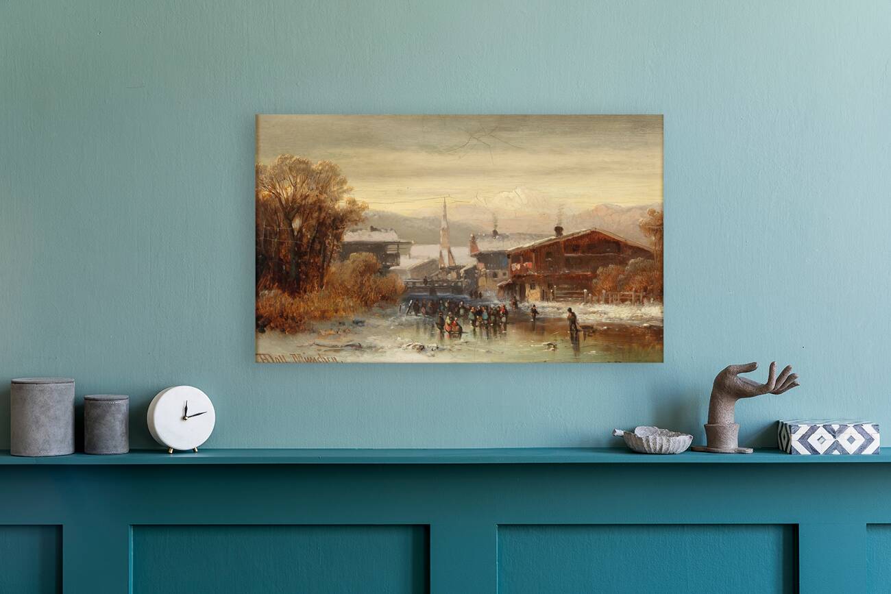 View Of Hardt On Lake Constance by Anton Doll [1826–1887] Reproduction