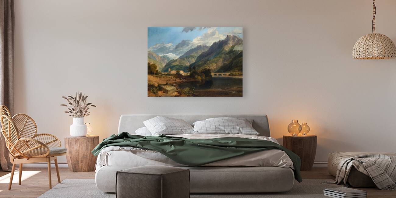 Bonneville. Savoy [1803] by Joseph Mallord William Turner [1775–1851] Reproduction