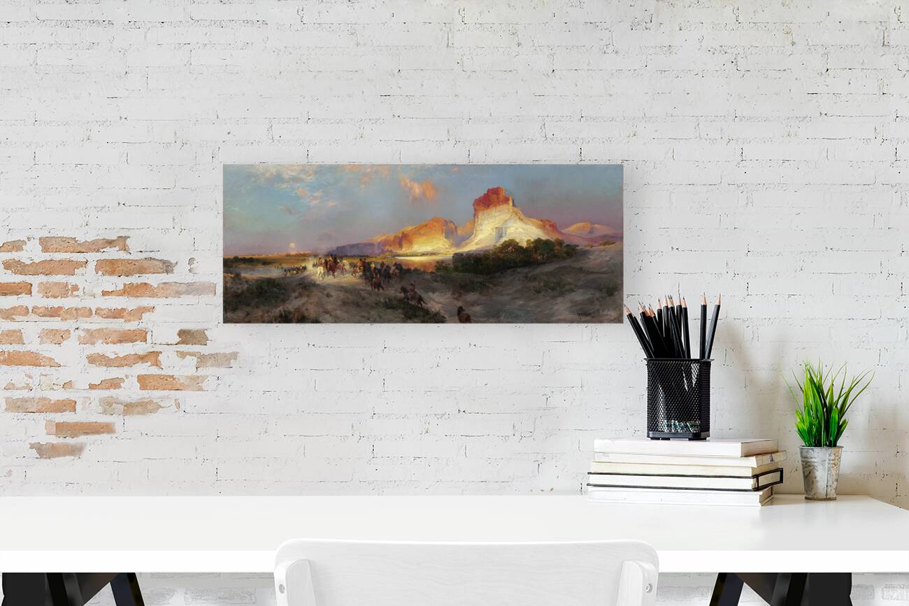 Green River Cliffs [Wyoming 1881] by Thomas Moran [1837–1926] Reproduction