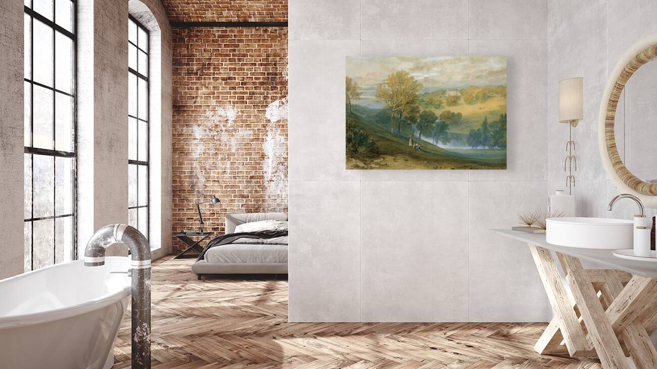 Gledhow Hall. Yorkshire by Joseph Mallord William Turner [1775–1851] Reproduction