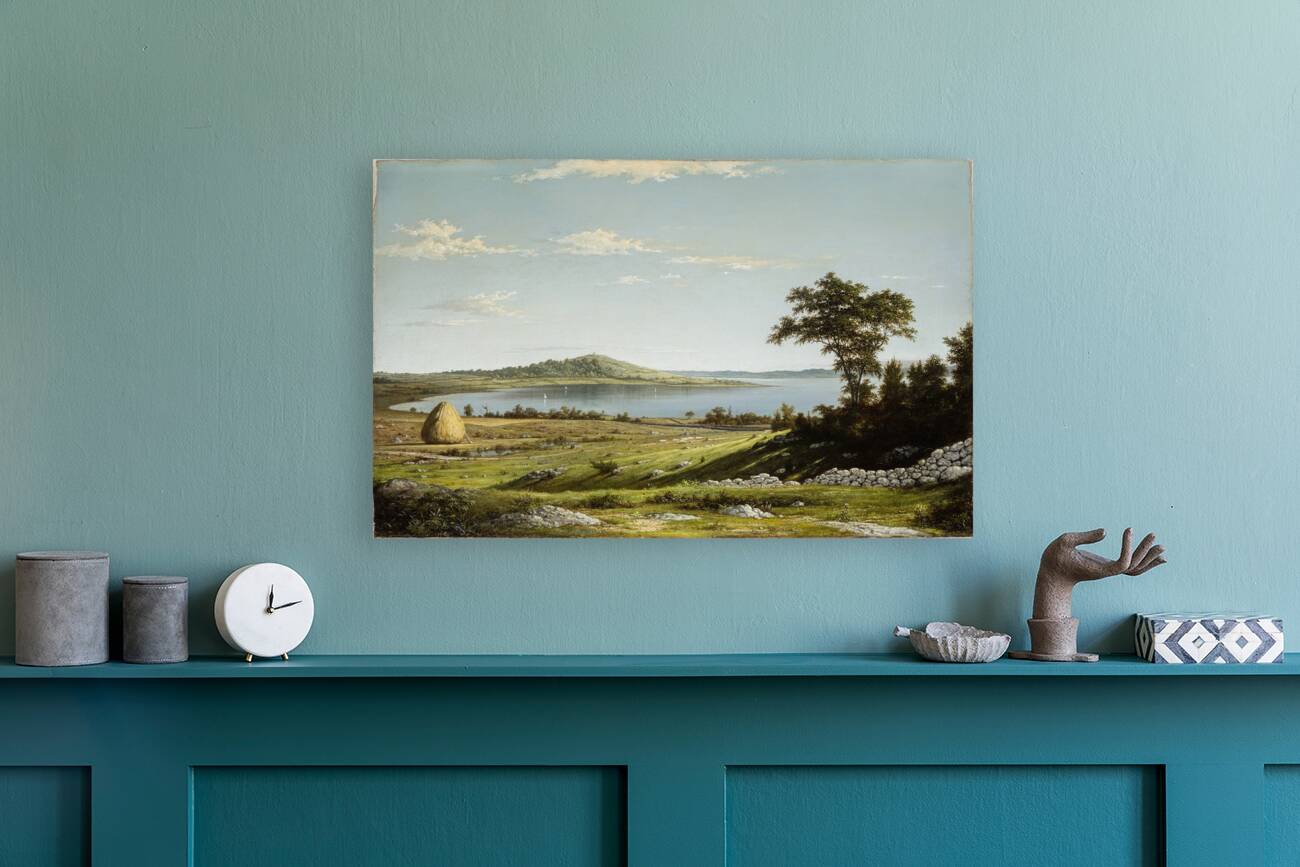 Rhode Island Shore [1858] by Martin Johnson Heade [1819–1904] Reproduction