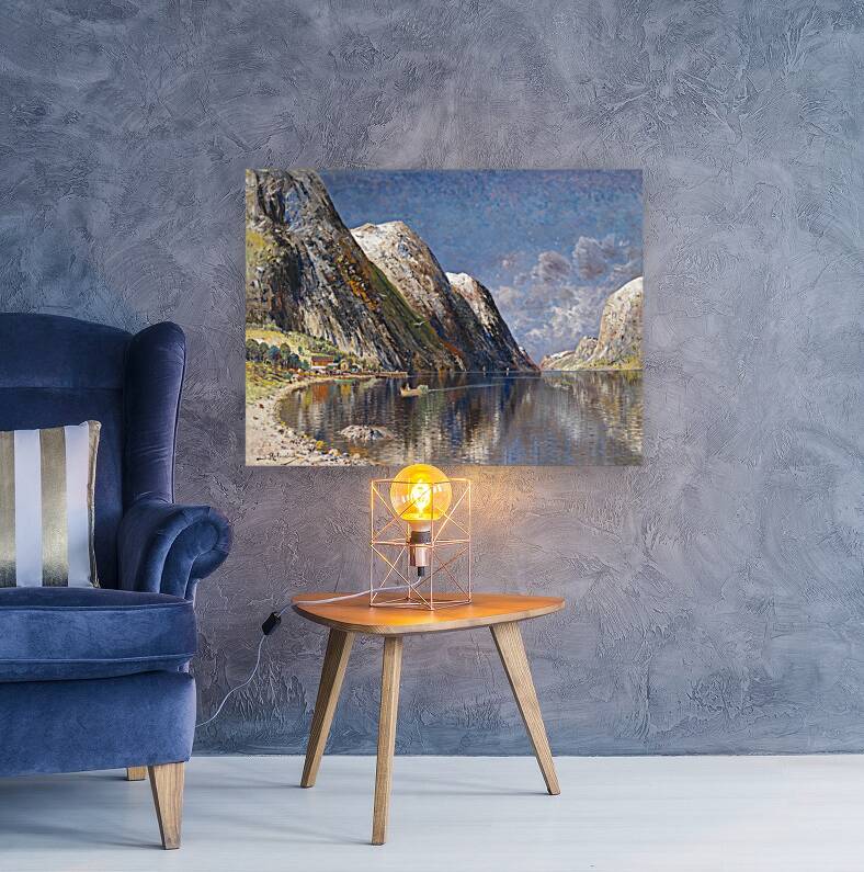 Drontheim Fjord by Karl Kaufmann [1843–1905] Reproduction