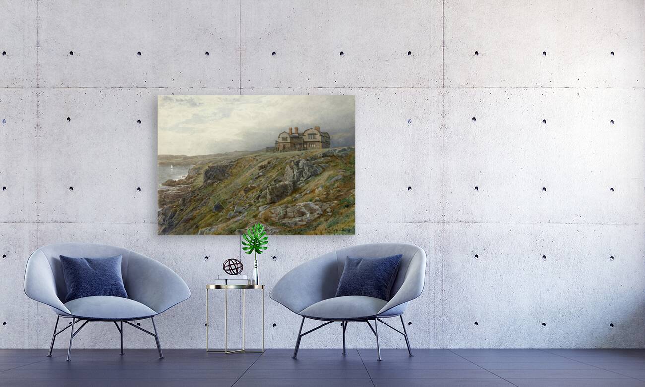 Graycliff. The Artist’s Home. Newport. Rhode Island [1882] by William Trost Richards [1833–1905] Reproduction