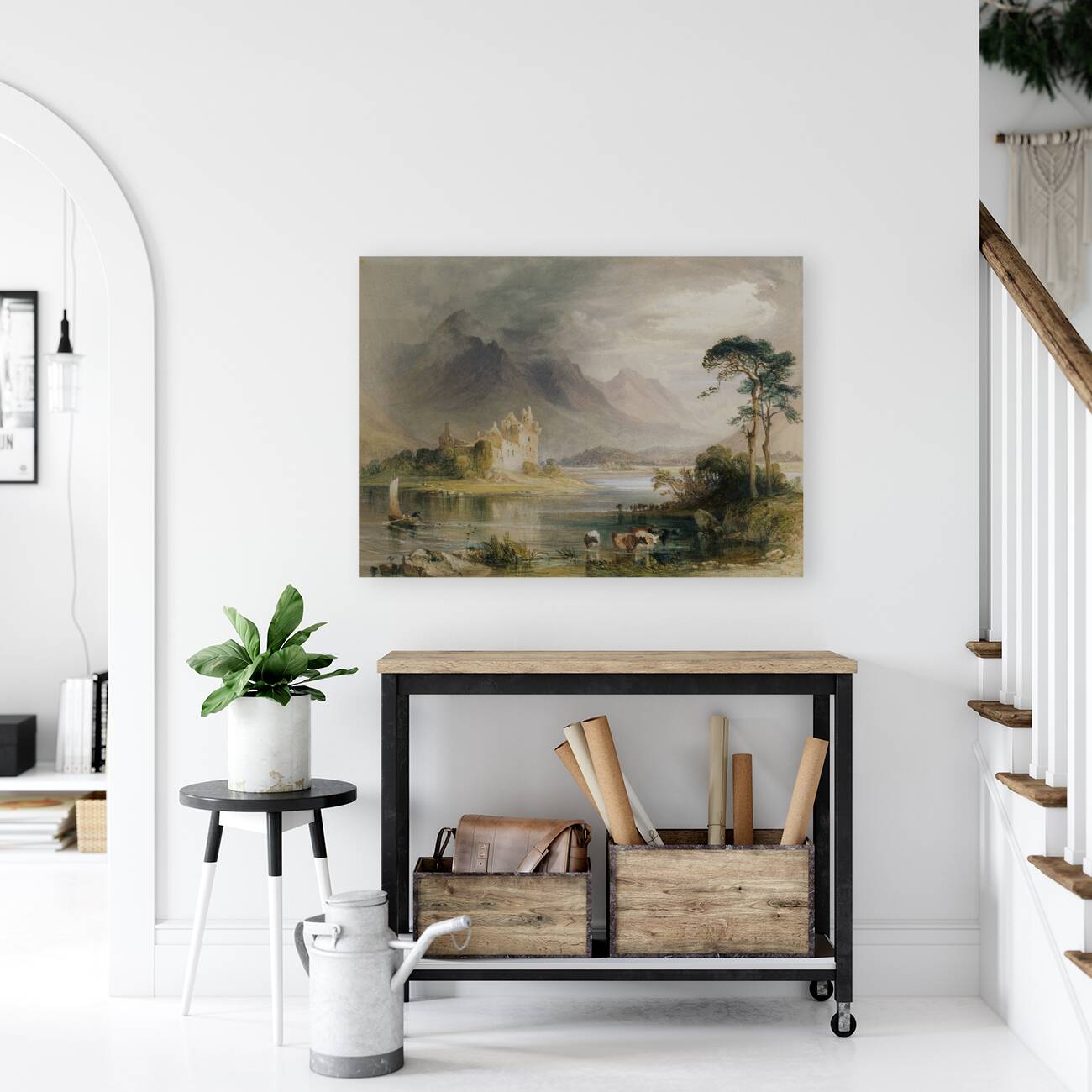 Kilchurn Castle [c. 1839] by William Andrews Nesfield [1793–1881] Reproduction