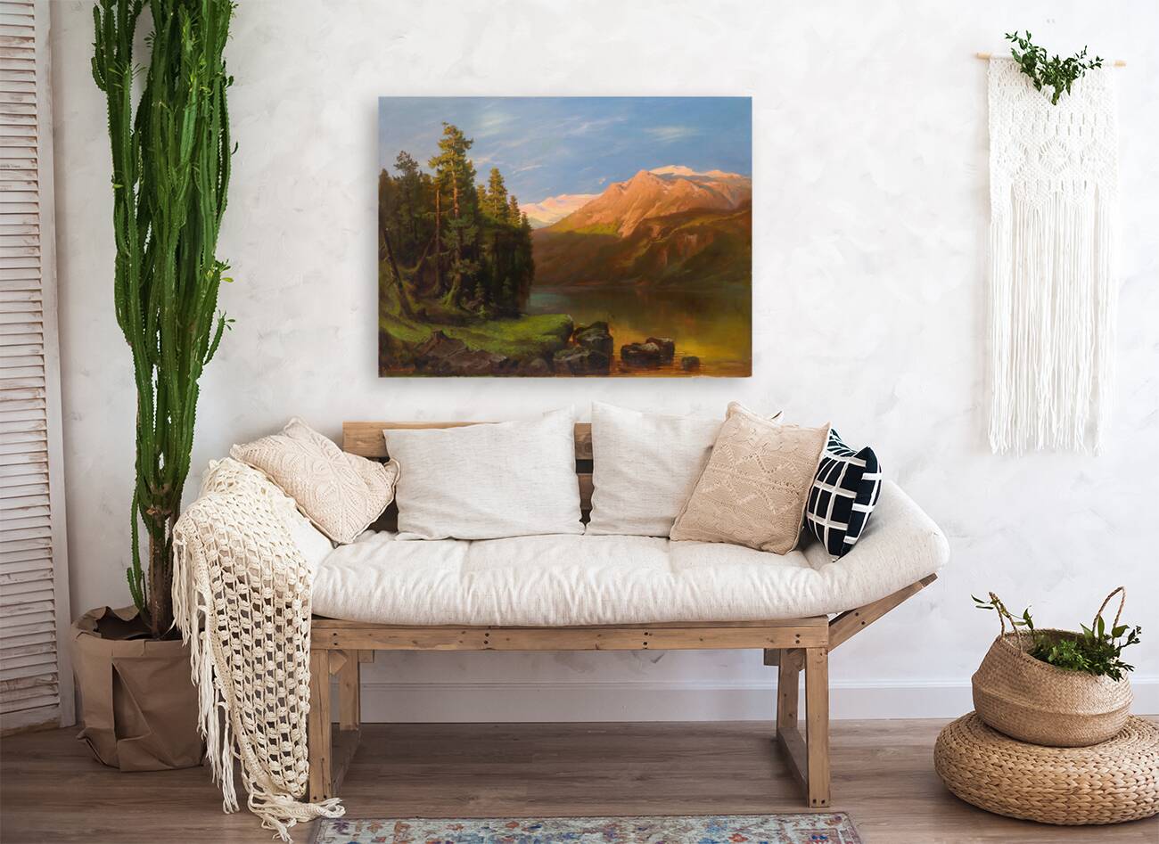 Landschaft im Abendrot by Carl Schweninger [1854–1903] Reproduction