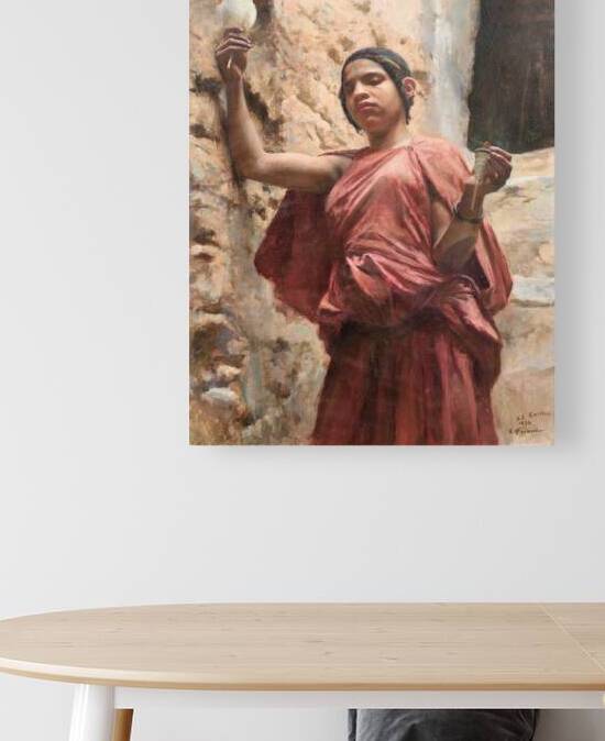 Spinner from El Kantara [1892] by Émile Friant [1863–1932] by MyCozyFineArt