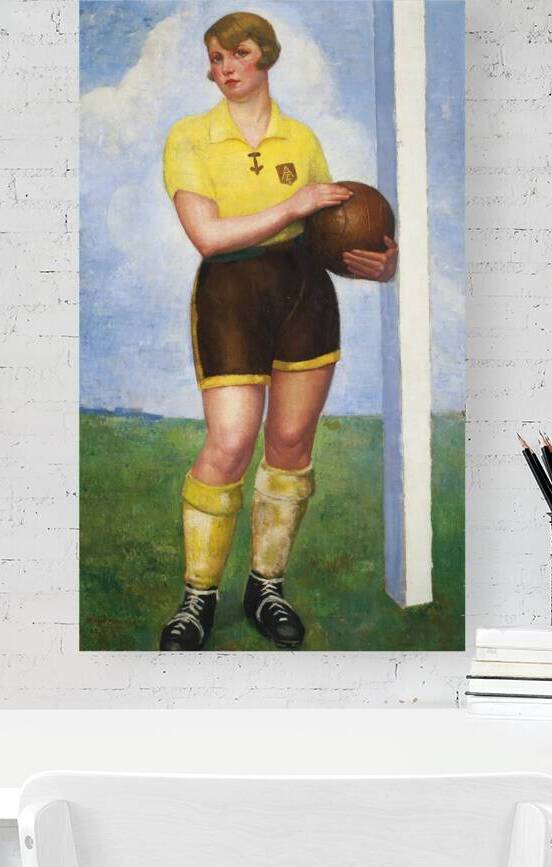 La Futbolista Rubia [circa 1926] by Ángel Zárraga [1886–1946] by MyCozyFineArt
