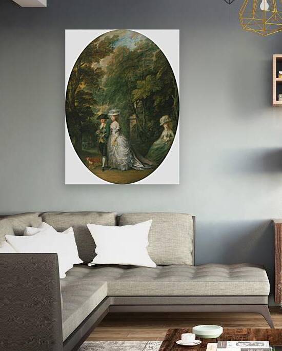 Henry Duke of Cumberland [1745–90] with the Duchess of Cumberland [1743–1808] and Lady Elizabeth Lu… by Thomas Gainsborough [1727–1788] by MyCozyFineArt