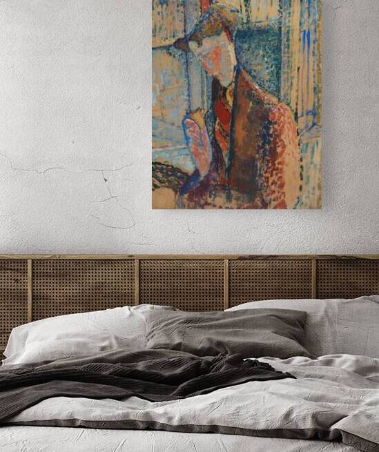 Reverie [Study for the Portrait of Frank Burty Haviland] [1914] by Amedeo Modigliani [1884–1920] by MyCozyFineArt