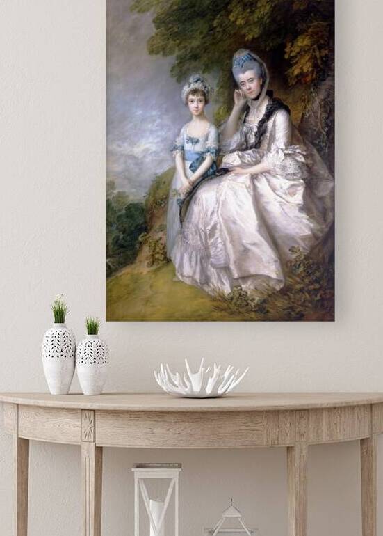Hester Countess of Sussex and Her Daughter Lady Barbara Yelverton by Thomas Gainsborough [1727–1788] by MyCozyFineArt