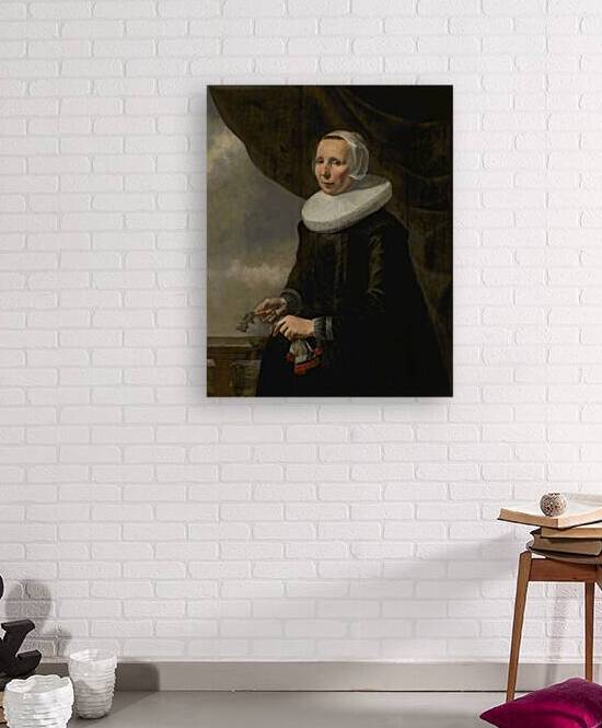 Portret van Aechje Claesdr. Moer [1585–1640] [1636] by Caesar Van Everdingen [1617–1678] by MyCozyFineArt