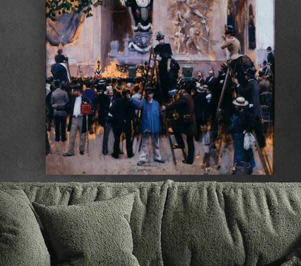 Les funérailles de Victor Hugo. Place de l’Étoile [1er juin 1885] [1885] by Jean Béraud [1849–1935] by MyCozyFineArt