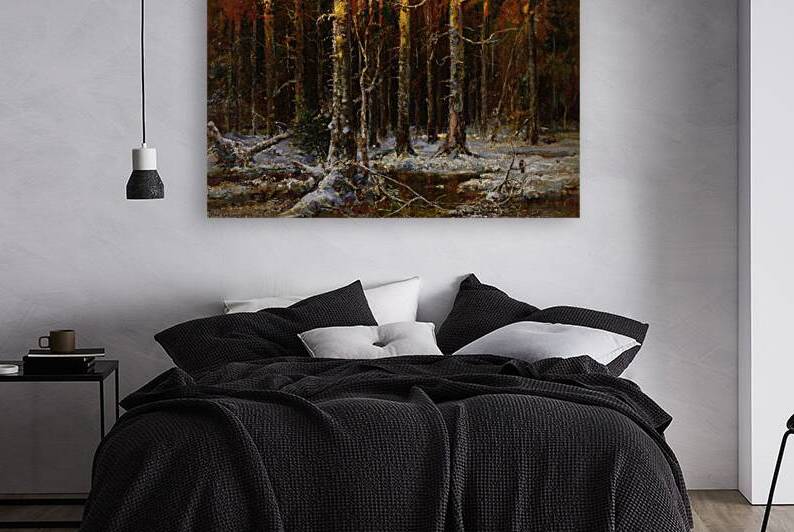 Forest In Winter [1912] by Julius Sergius Klever [1850–1924] by MyCozyFineArt