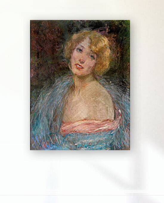 Blonde Girl with Boa [ca. 1927] by Alice Pike Barney [1857–1931] by MyCozyFineArt