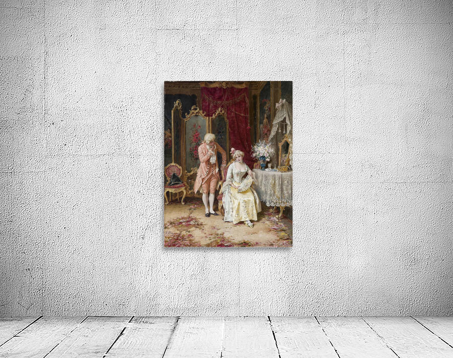 The Admirer [1895] by Natale Attanasio [1845–1923] Wall Preview