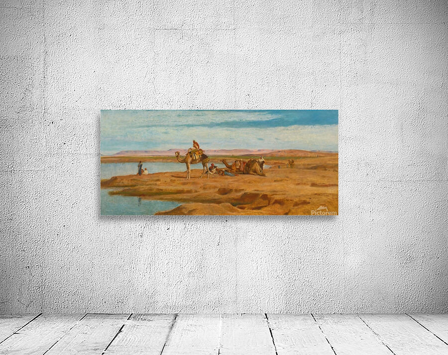 Waiting For The Dahabeah [1896] by Frederick Goodall [1822–1904] Wall Preview