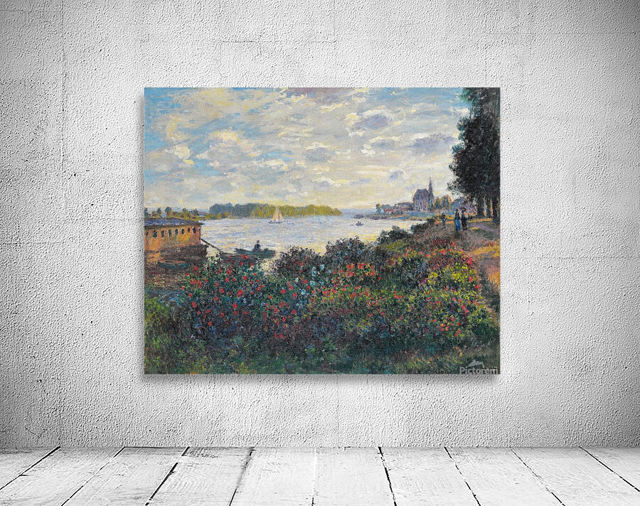 La Seine À Argenteuil [1877] by Claude Monet [1840–1926] Wall Preview